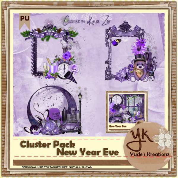 New Year Eve Cluster Pack